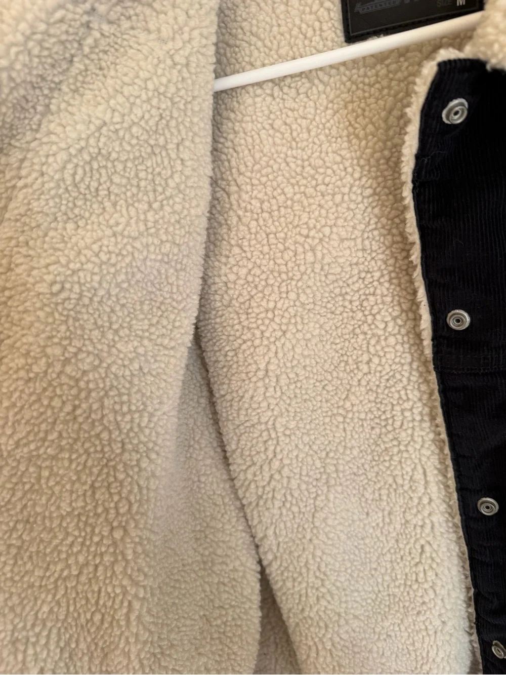 Levi's Black Sherpa-Lined Corduroy Bomber Jacket